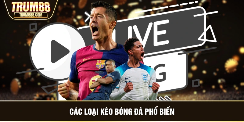Các loại kèo bóng đá phổ biến