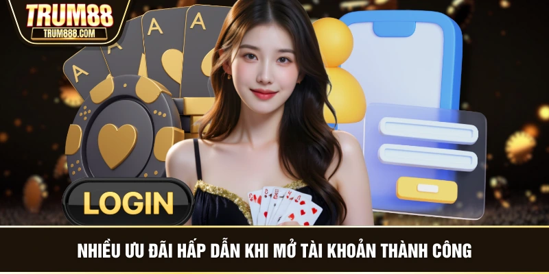 Nhiều ưu đãi hấp dẫn khi mở tài khoản thành công